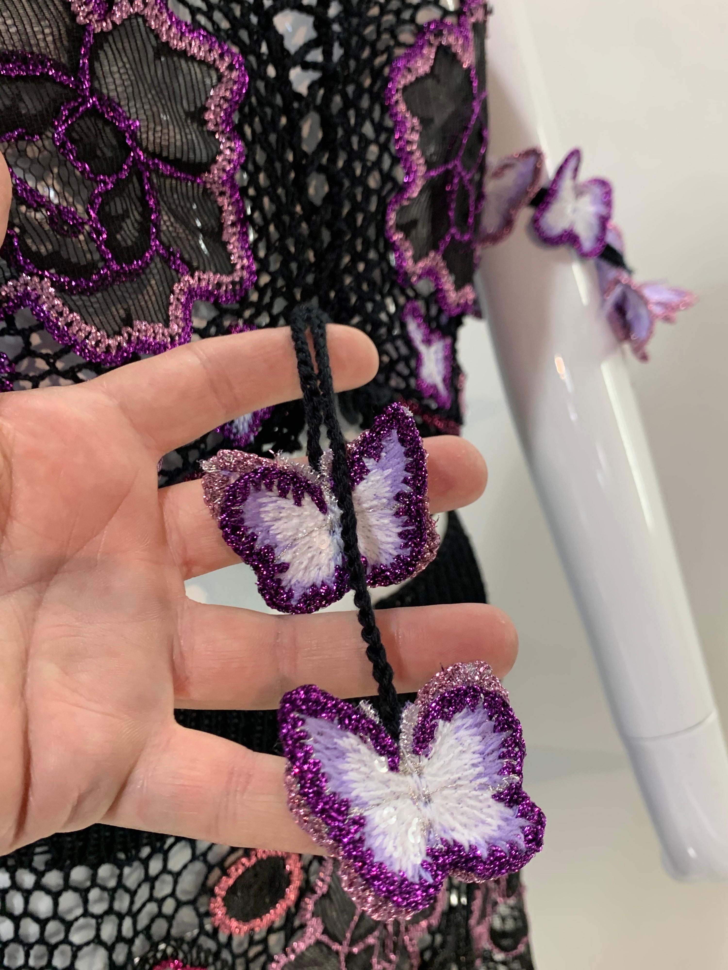 Torso Creations 2-Piece BoHo Gonna all'uncinetto e farfalle e top a vita alta 9