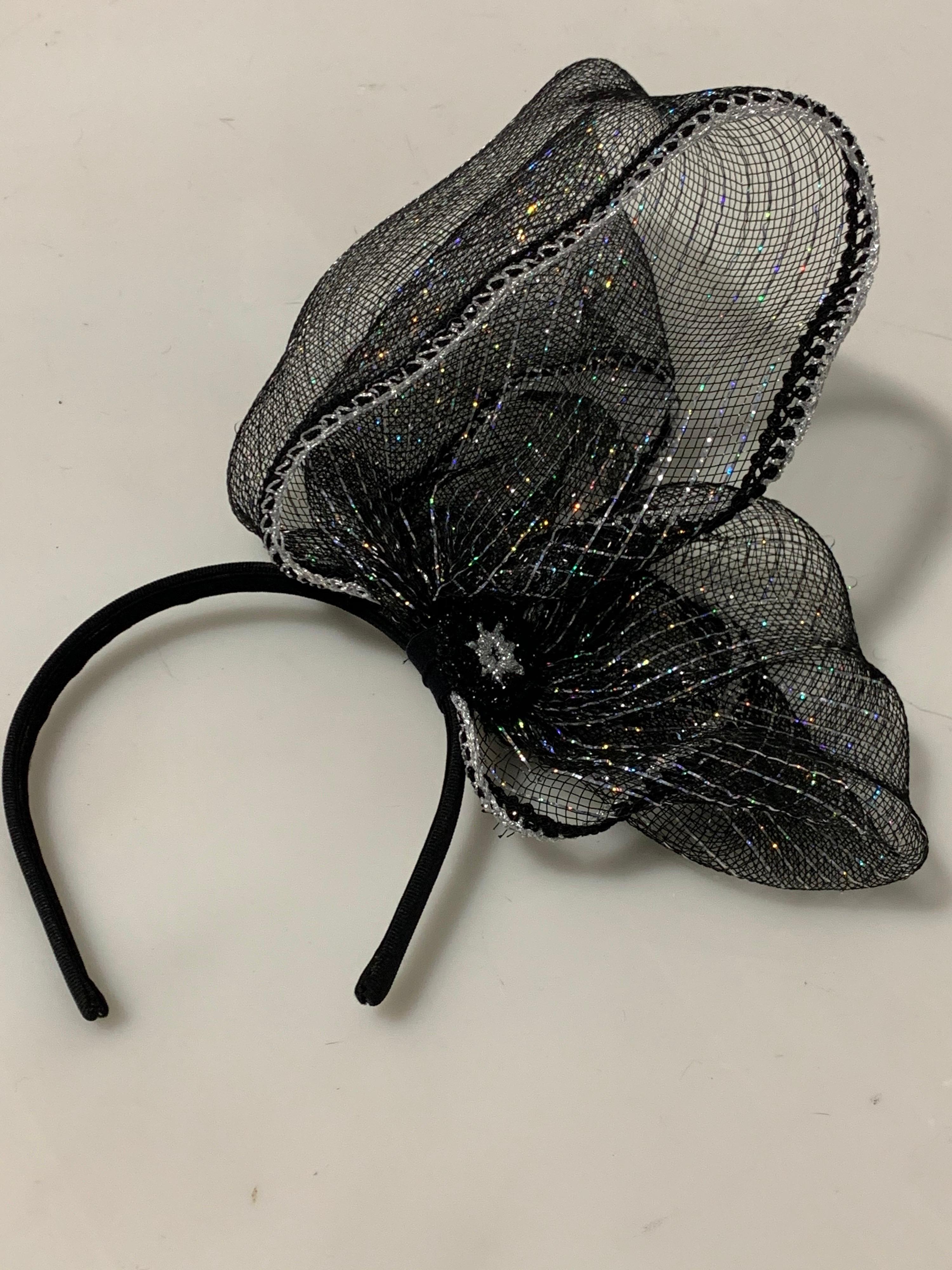 black headband fascinator