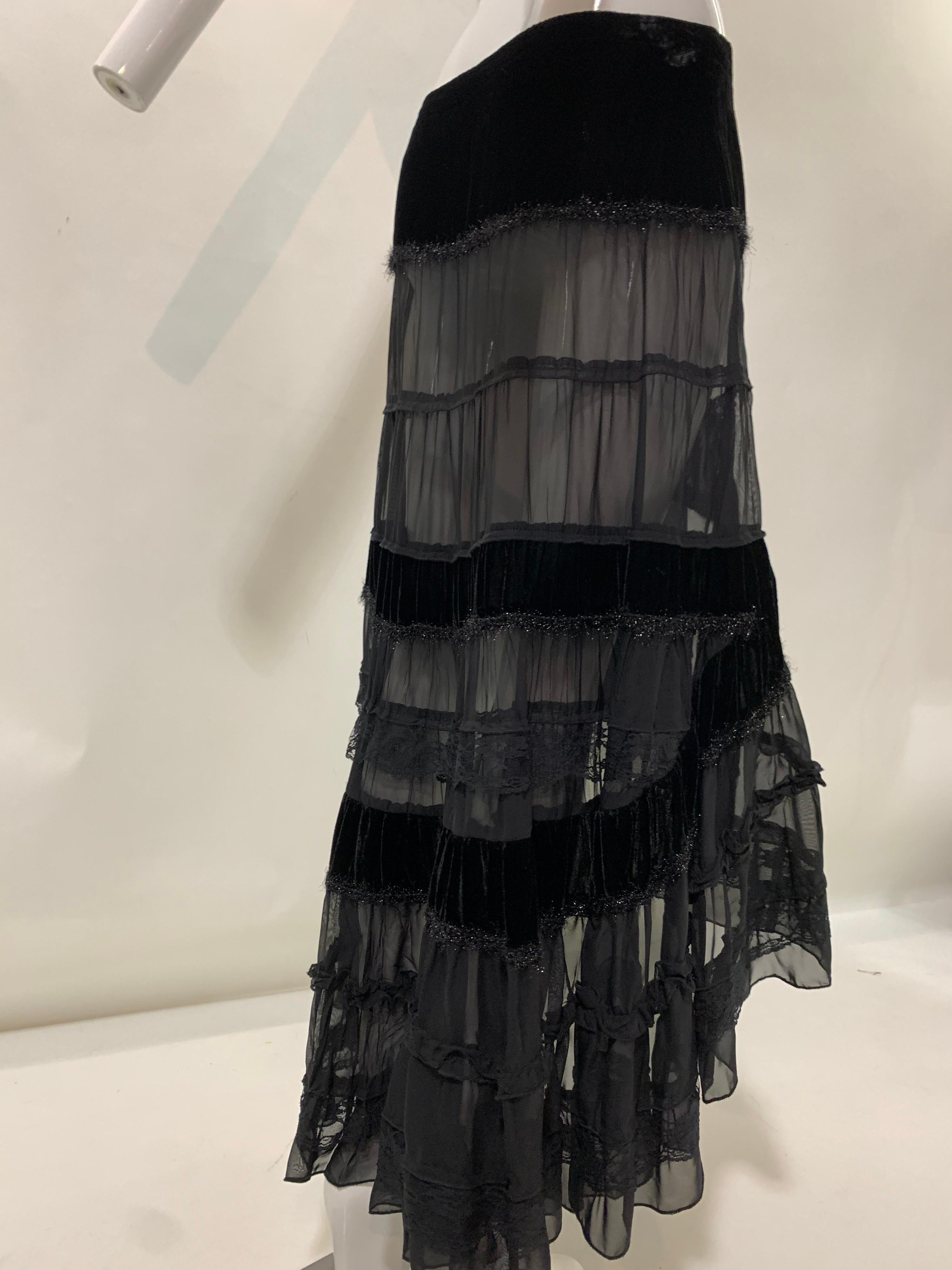black tier skirt