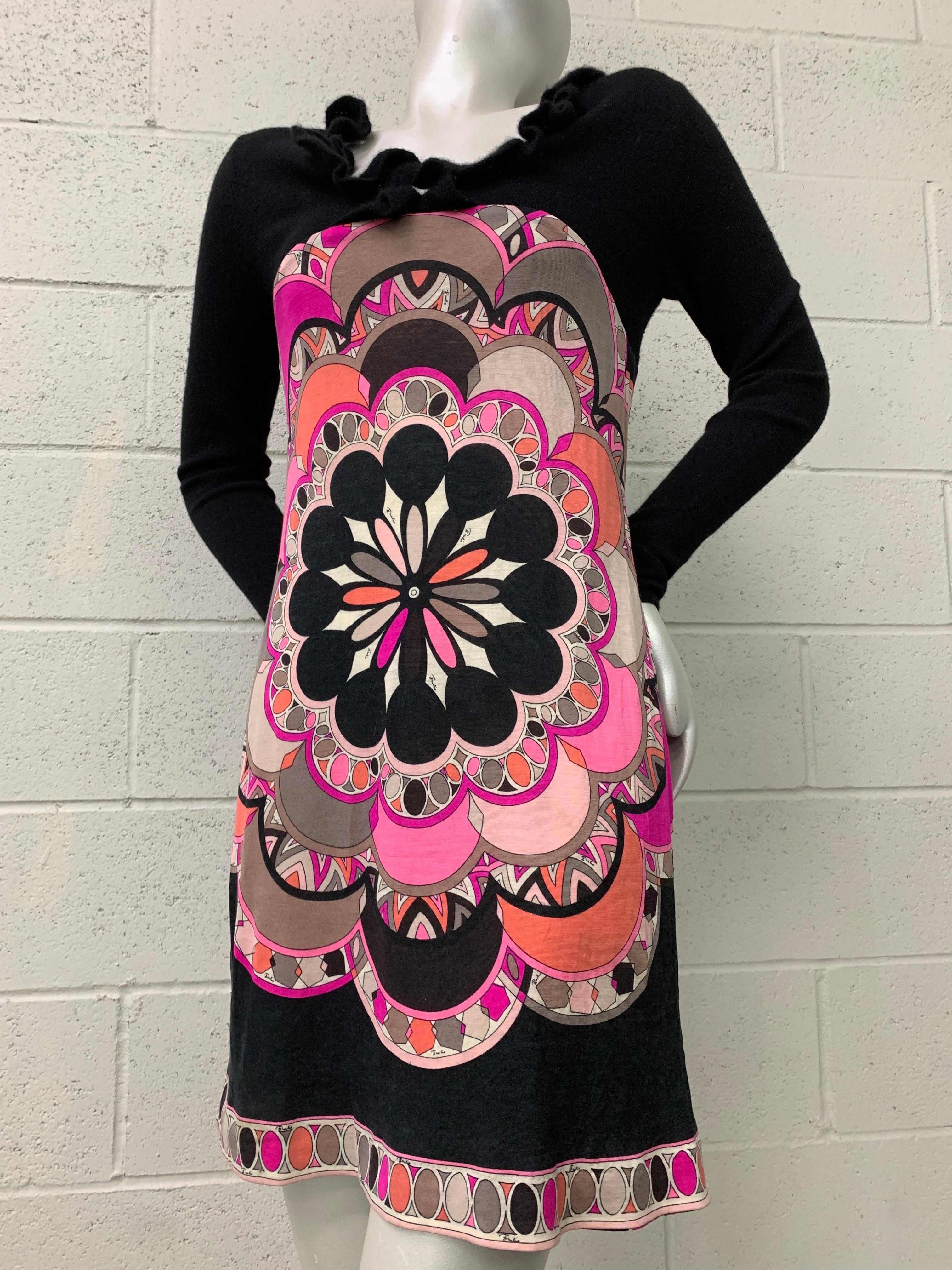 Torso Creations Restyled Pucci 1960s Cashmere Knit Dress W Restyled Cashmere  In Excellent Condition For Sale In Gresham, OR