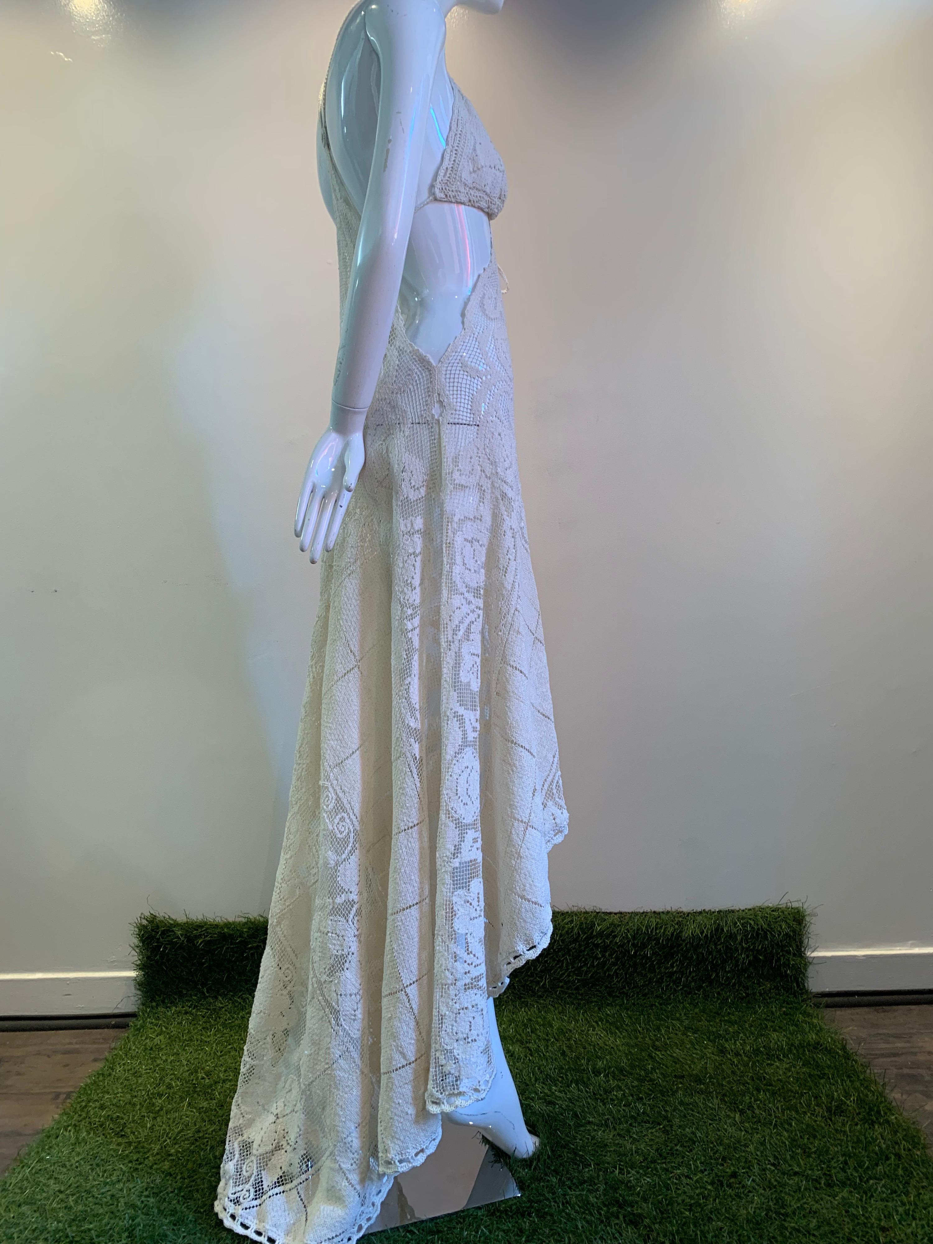 Torso Creations Summer Cotton Lace Dress W/ Daring Side Plunge & Bikini-Top 6