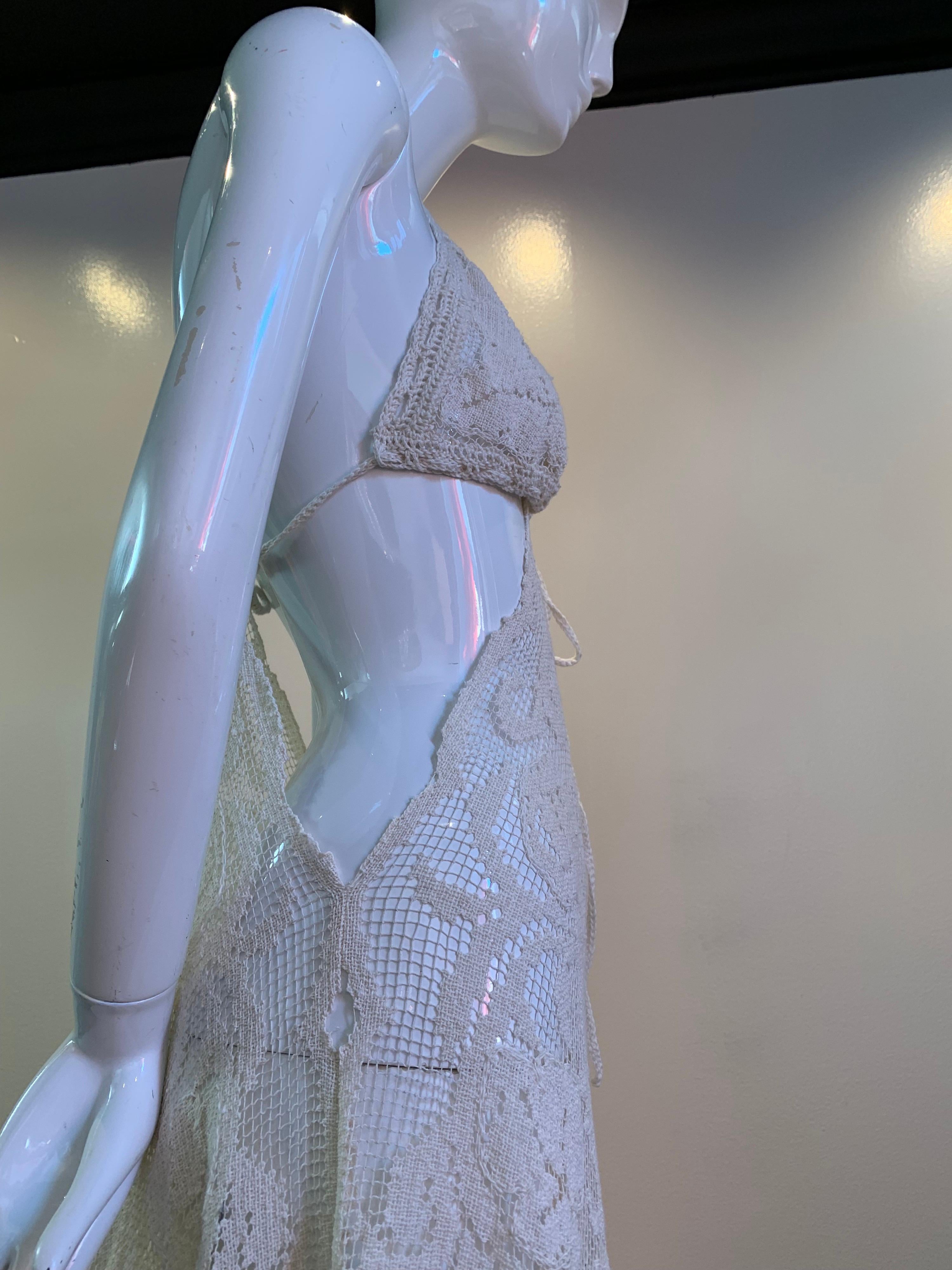 Torso Creations Summer Cotton Lace Dress W/ Daring Side Plunge & Bikini-Top 7