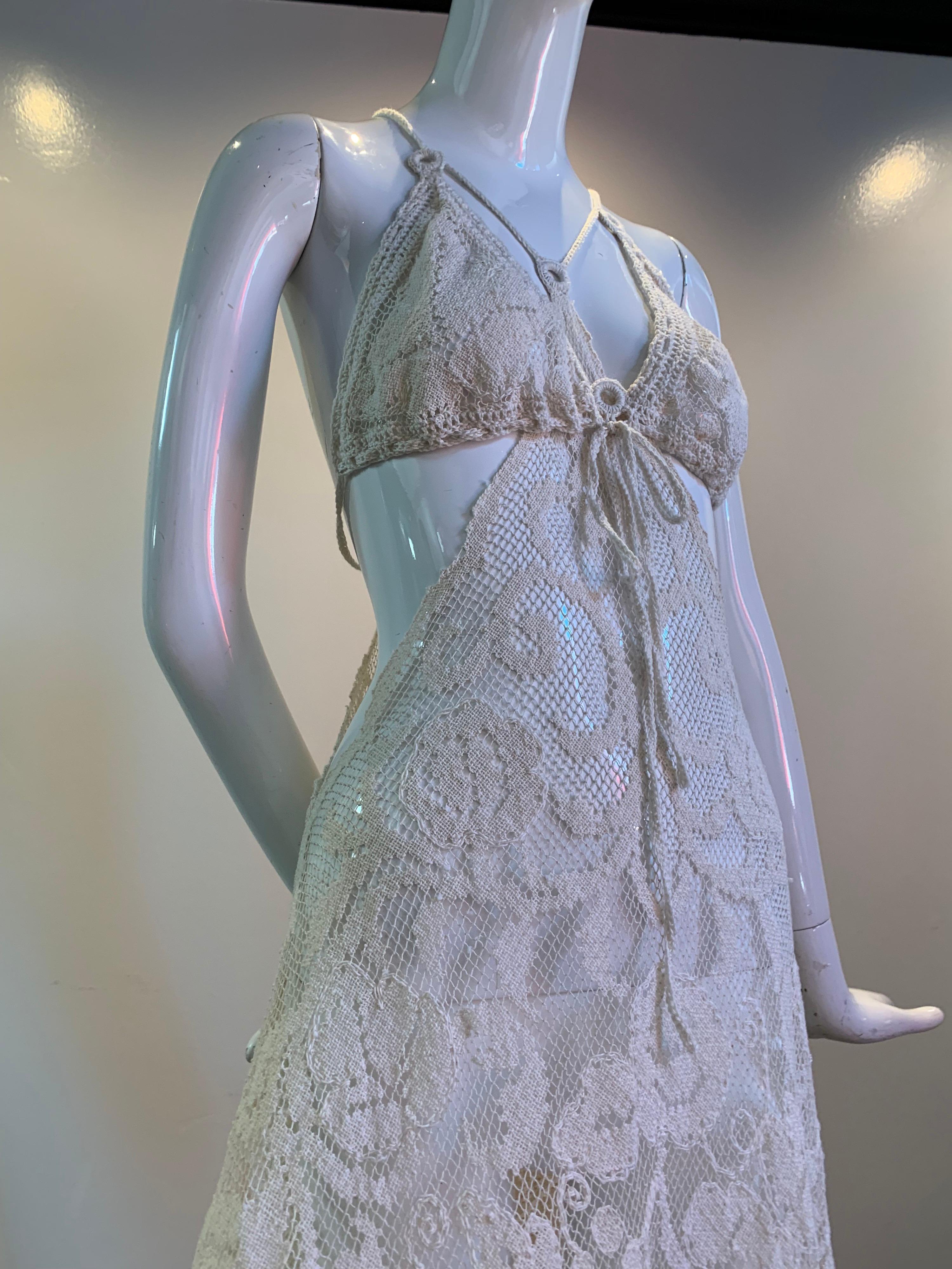 Torso Creations Summer Cotton Lace Dress W/ Daring Side Plunge & Bikini-Top 11