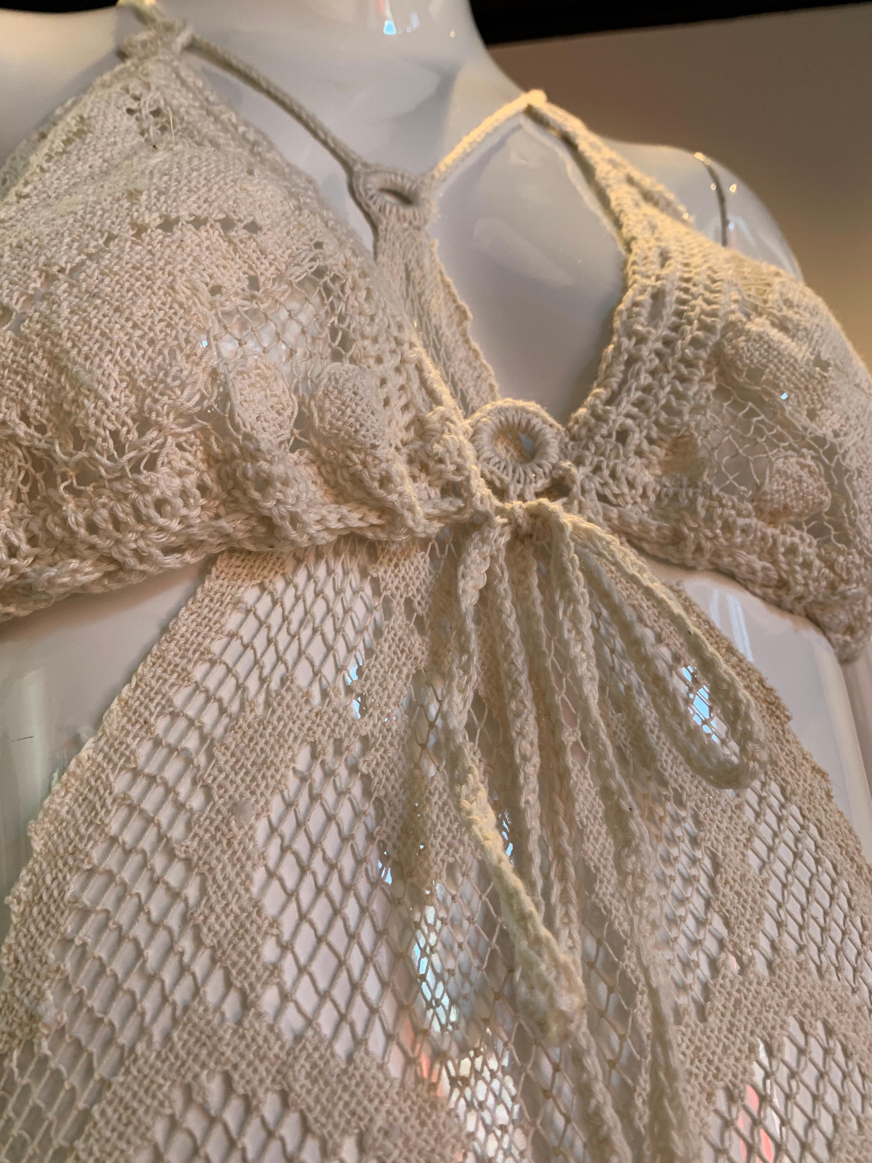 Torso Creations Summer Cotton Lace Dress W/ Daring Side Plunge & Bikini-Top 12