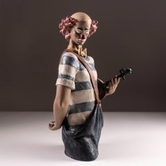 "Torso de Payaso" escultura Lladró edición limitada payaso con violín