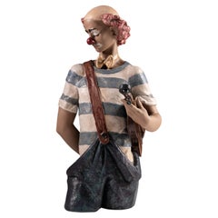 "Torso de Payaso" Lladró limited edition clown with violin sculpture