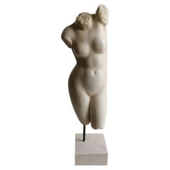 Torso femminile scolpito su Marmo Bianco Carrara – hergestellt in Italien