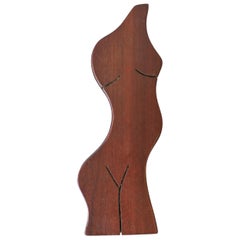 Torso Figurative Wood Jewelry or Decorative Box