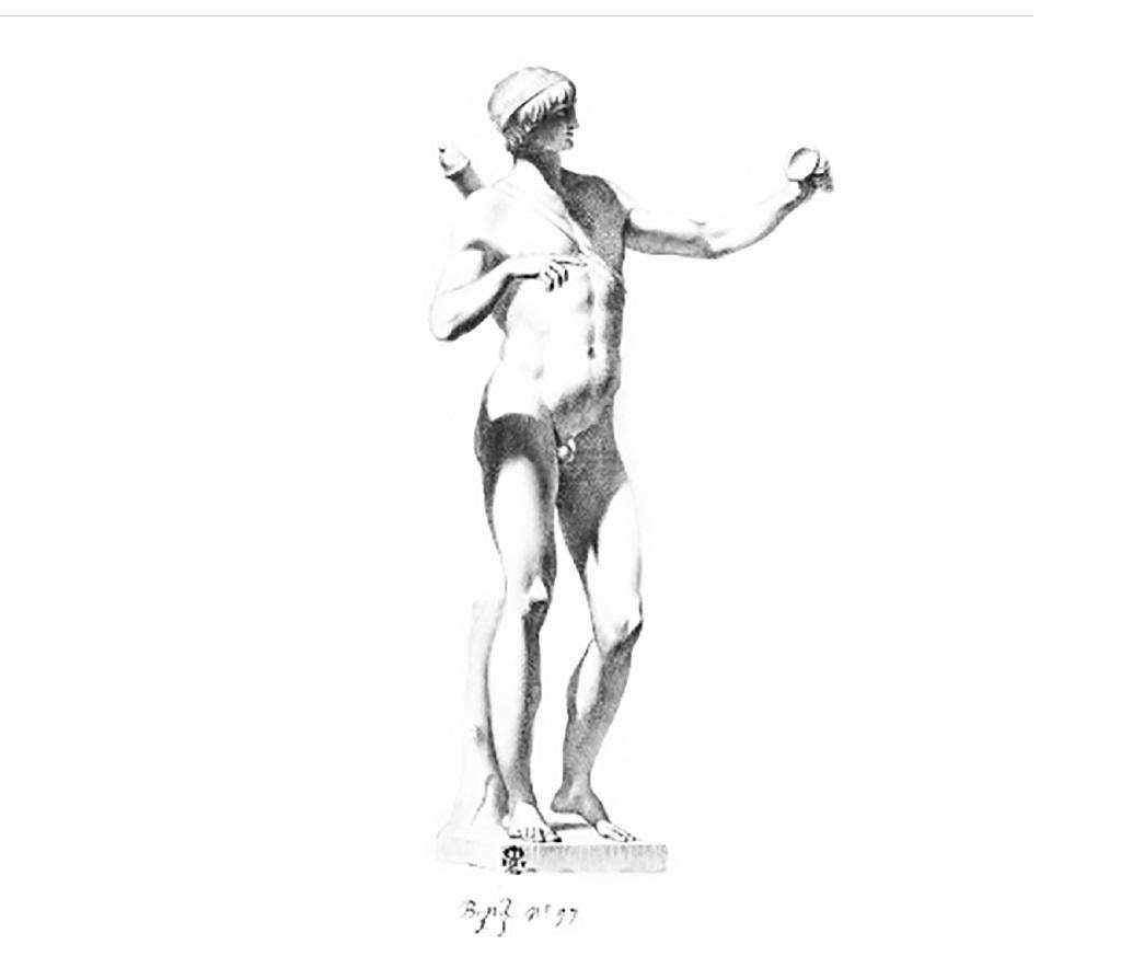 This torso of Apollo would have once stood in a unique but classical pose emphasising a sense of realism and movement, hips slightly tilted with right knee bent forward and supported by a tree stump; the arms would have been raised, the right elbow