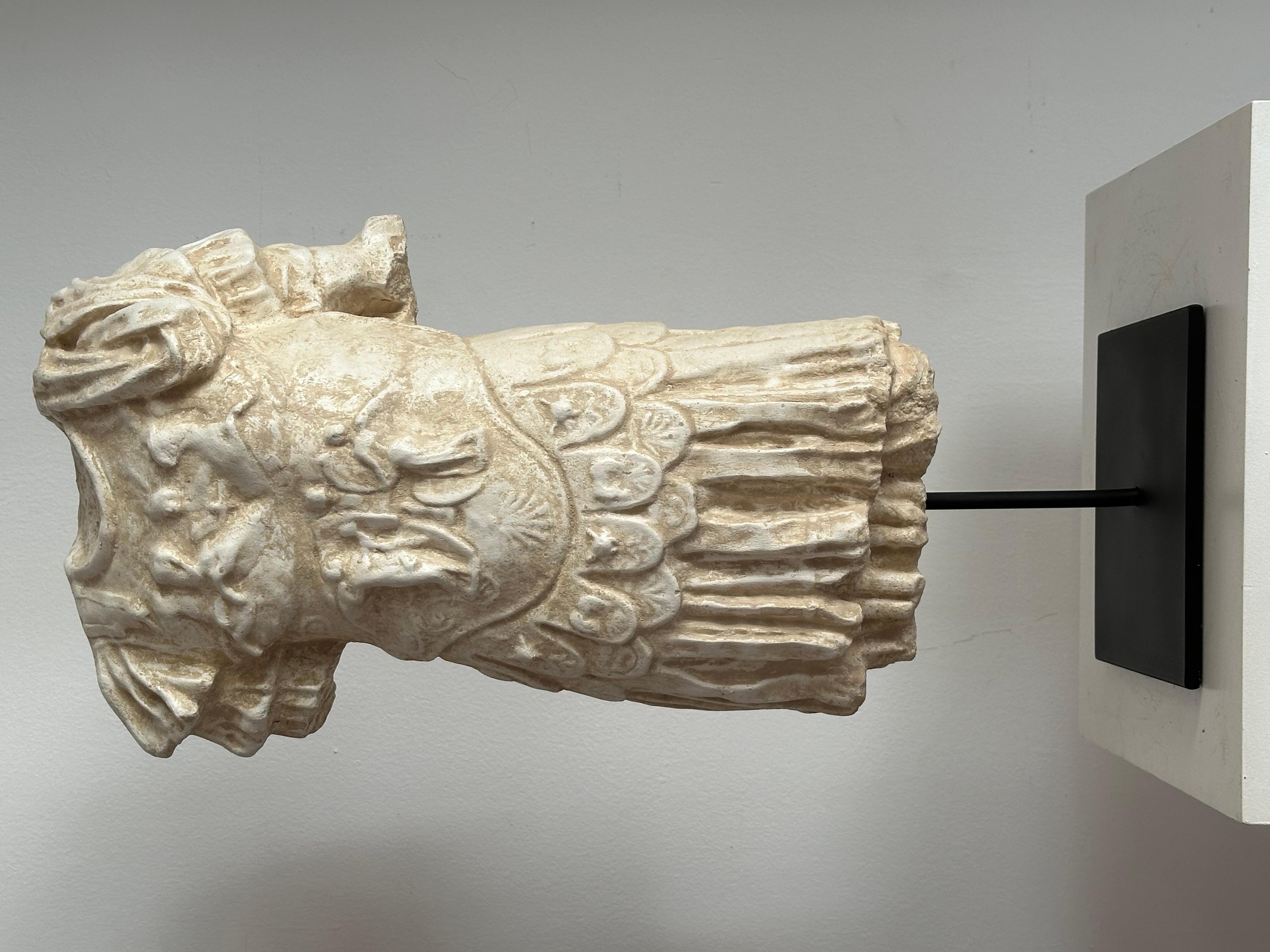 Cast Stone Torso of Emperor in the antique roman style  For Sale