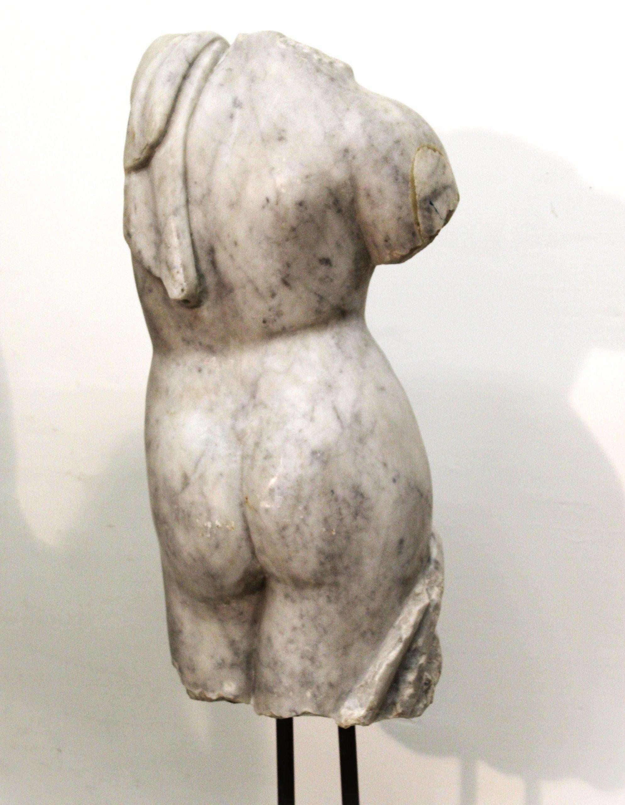 Torso der Venus, Marmorskulptur aus Carrara-Marmor im Zustand „Gut“ im Angebot in Rome, IT
