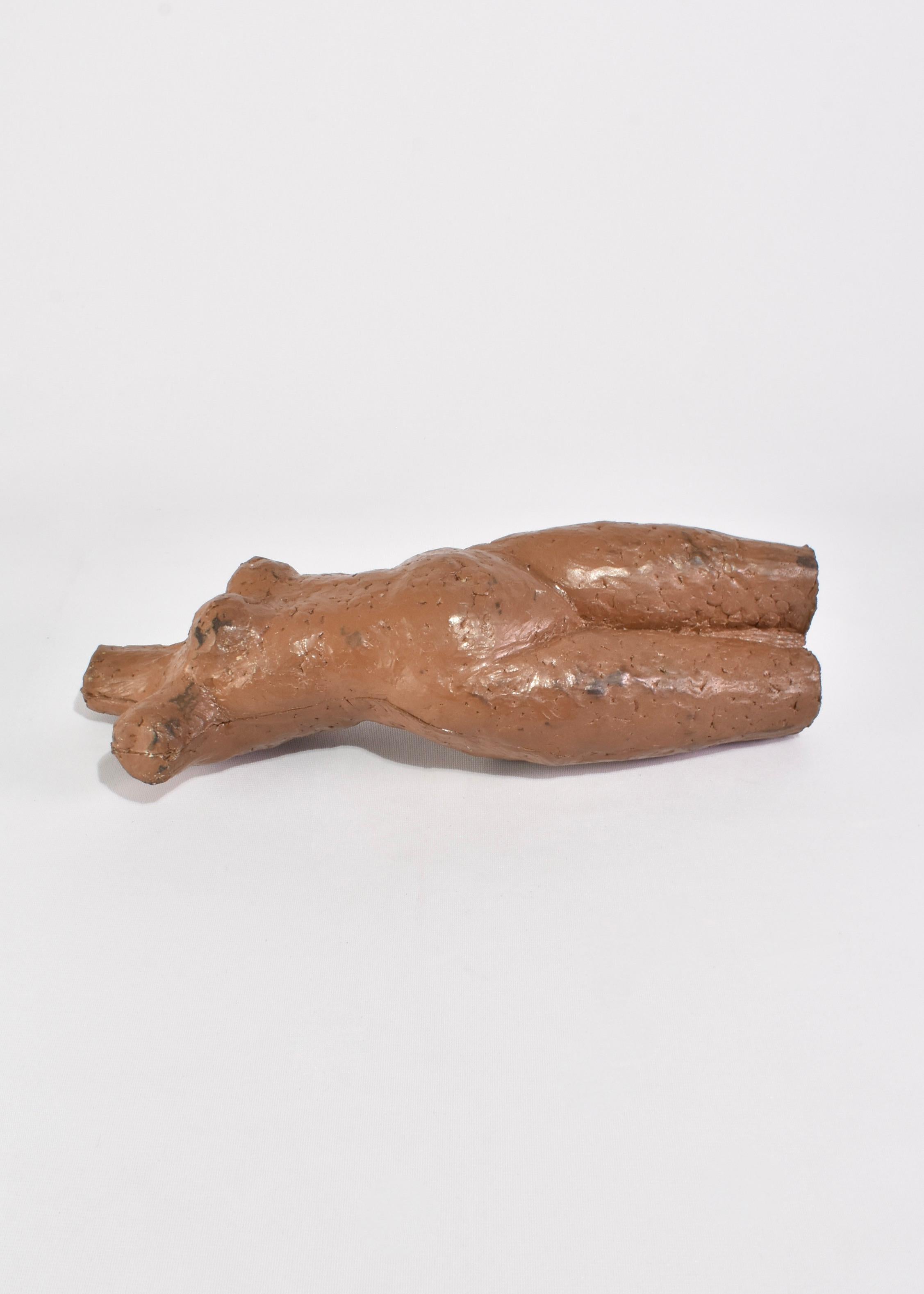 Clay Torso Sculpture For Sale