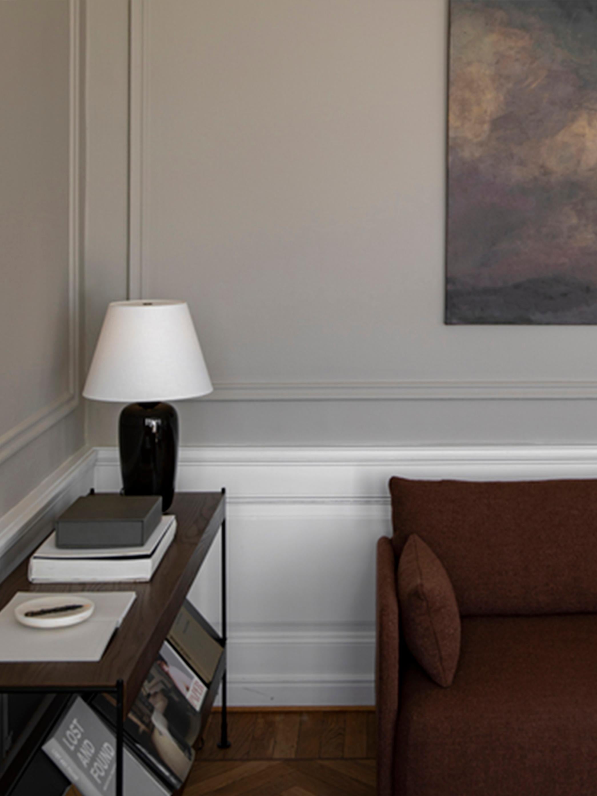 Lampe à poser Torso, noir /off-White, en céramique/lin by Kroyer-Saetter-Lassen en vente 2