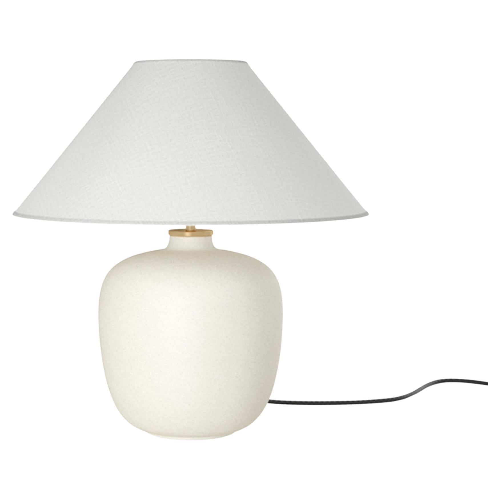 Lampe à poser Torso, Off-White, en céramique/lin par By Lassen pour Audo