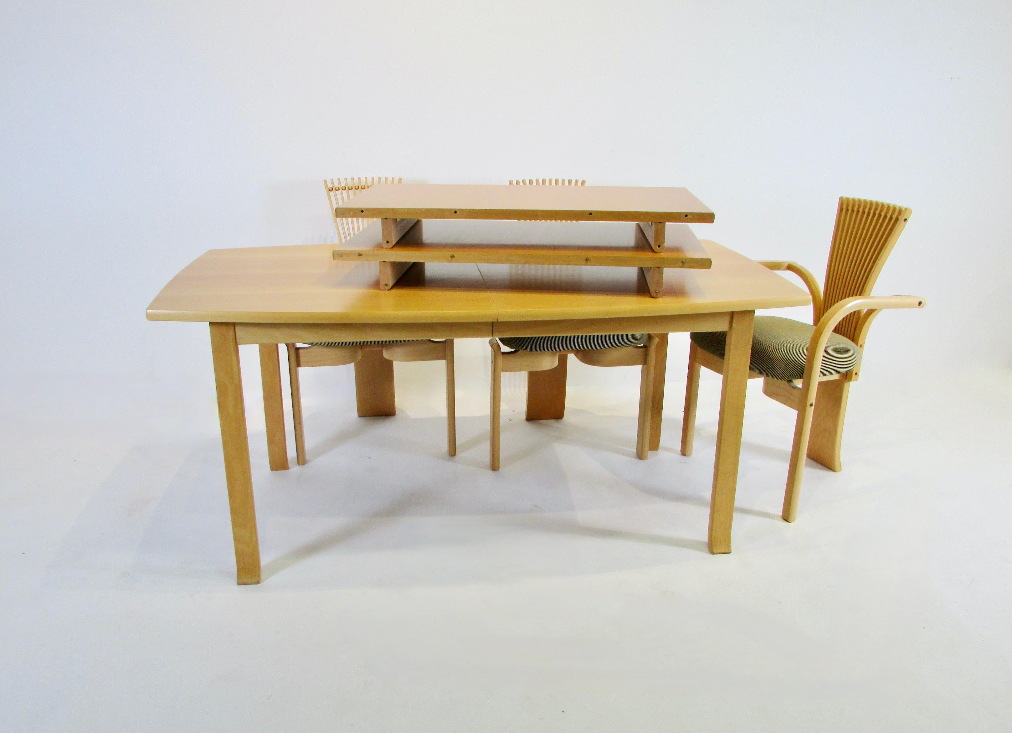 Torstein Nilson for Westnofa Totem Dining Table with Six Chairs For Sale 6