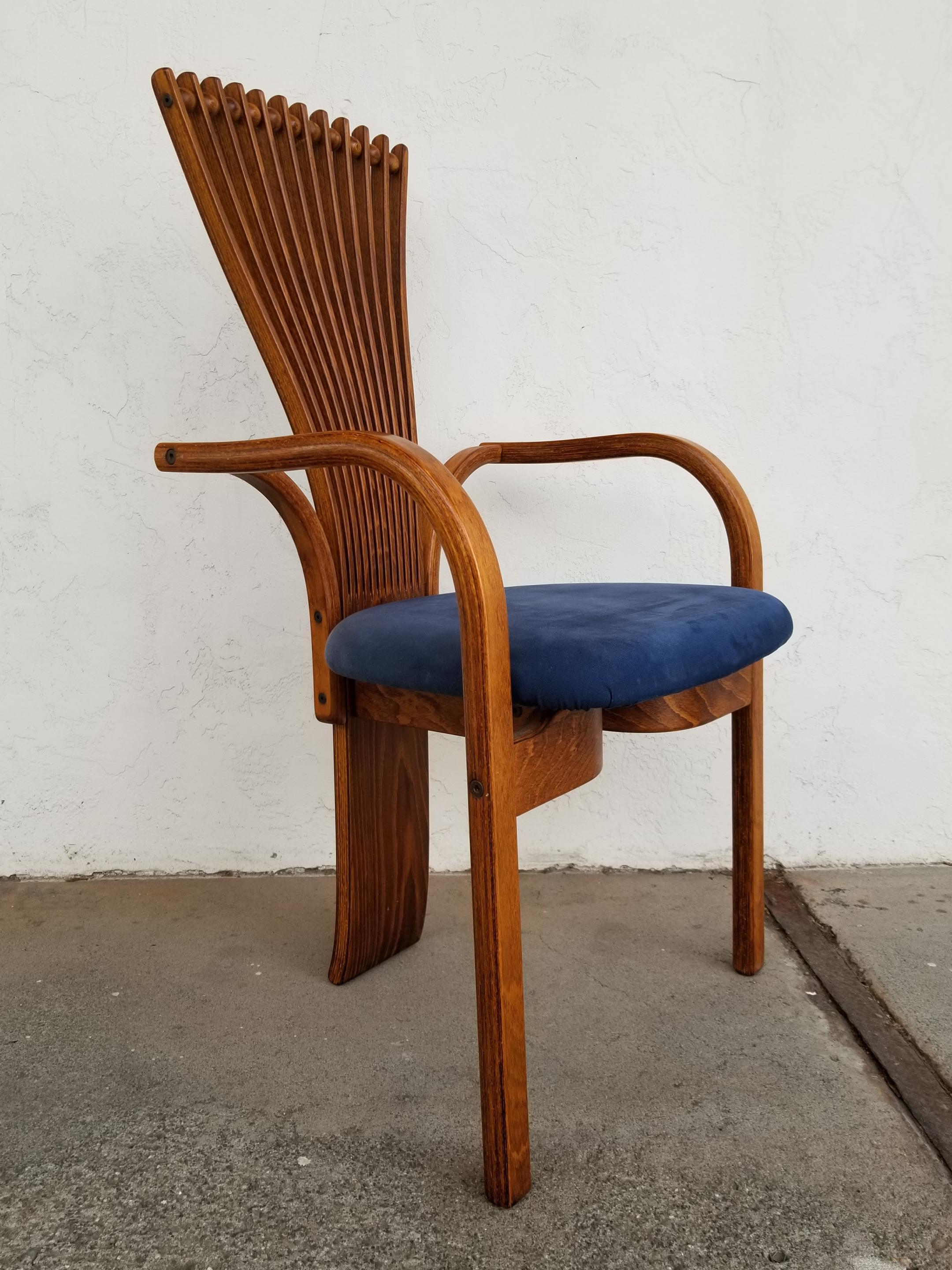 Late 20th Century Torstein Nilson Sculptural Scandinavian Modern Dining Chairs