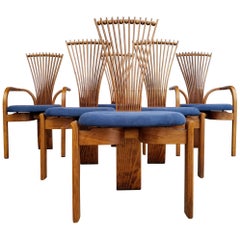 Torstein Nilson Sculptural Scandinavian Modern Dining Chairs