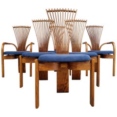 Torstein Nilson Sculptural Scandinavian Modern Dining Chairs