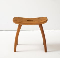 Torsten Claeson Hand Made Swedish Curved Stool, c. 1960's