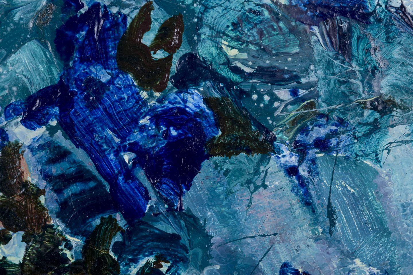 Torsten Hult, schwedischer Künstler. Öl auf Karton. Abstrakte Komposition, 1964 (Schwedisch) im Angebot