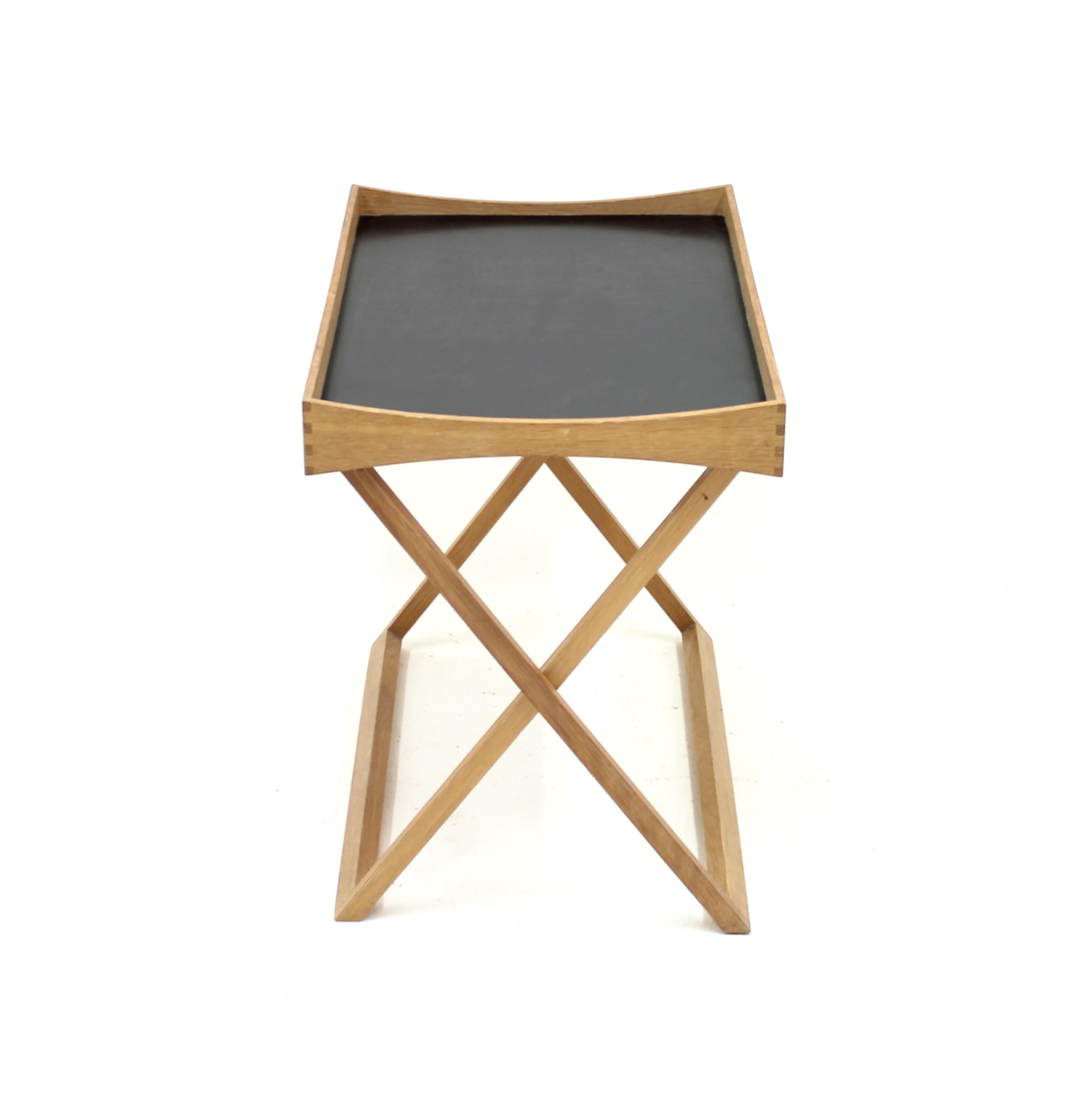 Torsten Johansson, Foldable Oak Tray Table for Bo-Ex, 1960s 7