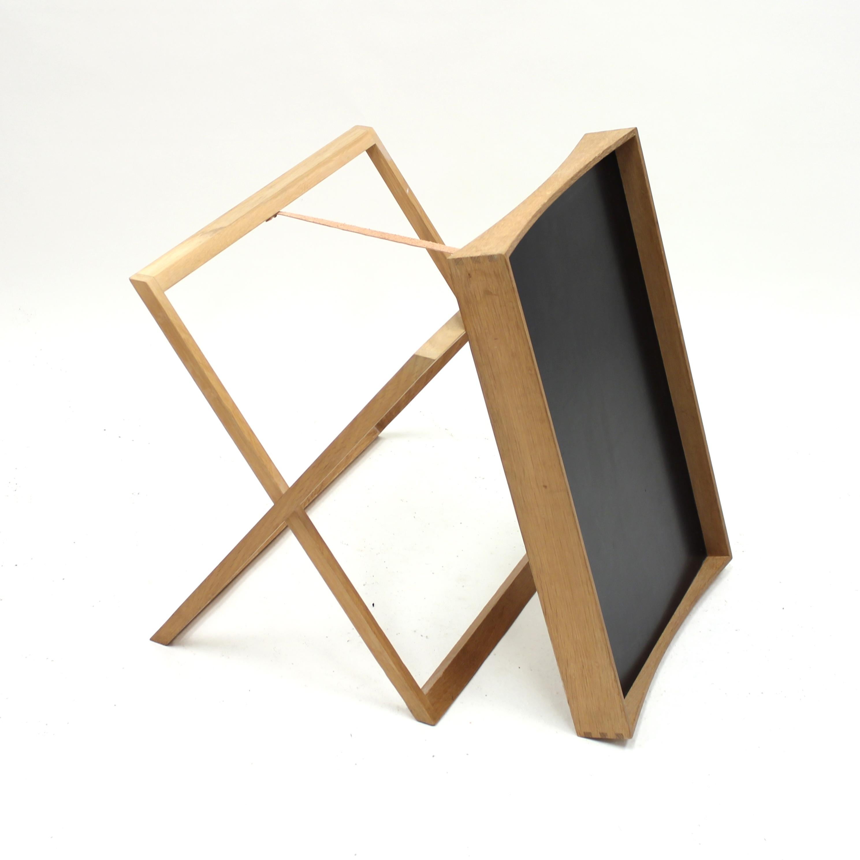 Torsten Johansson, Foldable Oak Tray Table for Bo-Ex, 1960s 9