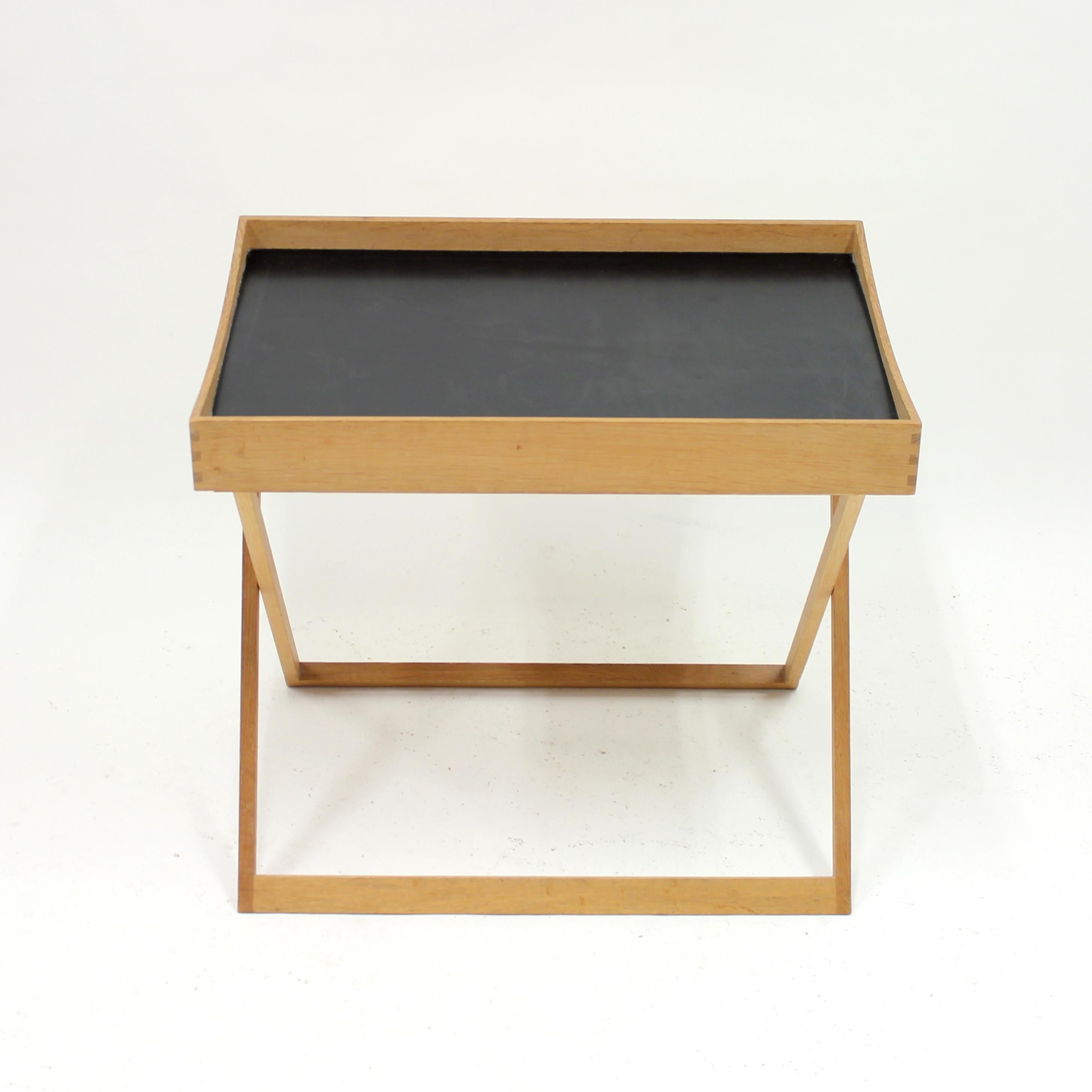 Torsten Johansson, Foldable Oak Tray Table for Bo-Ex, 1960s In Good Condition In Uppsala, SE