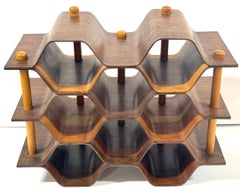 Torsten Johansson Swedish Bentwood Modular Wine Rack, 1960s