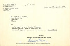 Torsten Johansson Three-Seat Sofa with Mahogany Legs Made by A.J. Iversen