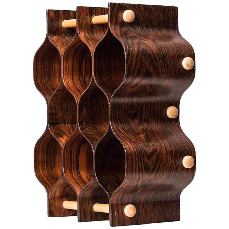 Torsten Johansson Wine Rack by Ab Formträ in Sweden For Sale