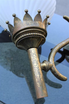 Tortiglioni Wall Lamp Arredoluce Monza Angelo lelii Mid-Century Italian Brass