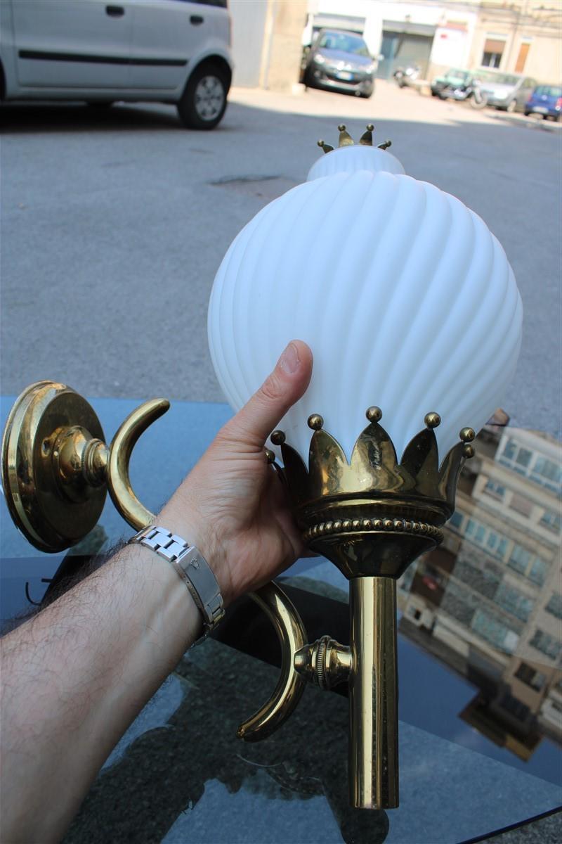 Tortiglioni Wall Lamp Arredoluce Monza Angelo lelii Mid-Century Italian Brass For Sale 1