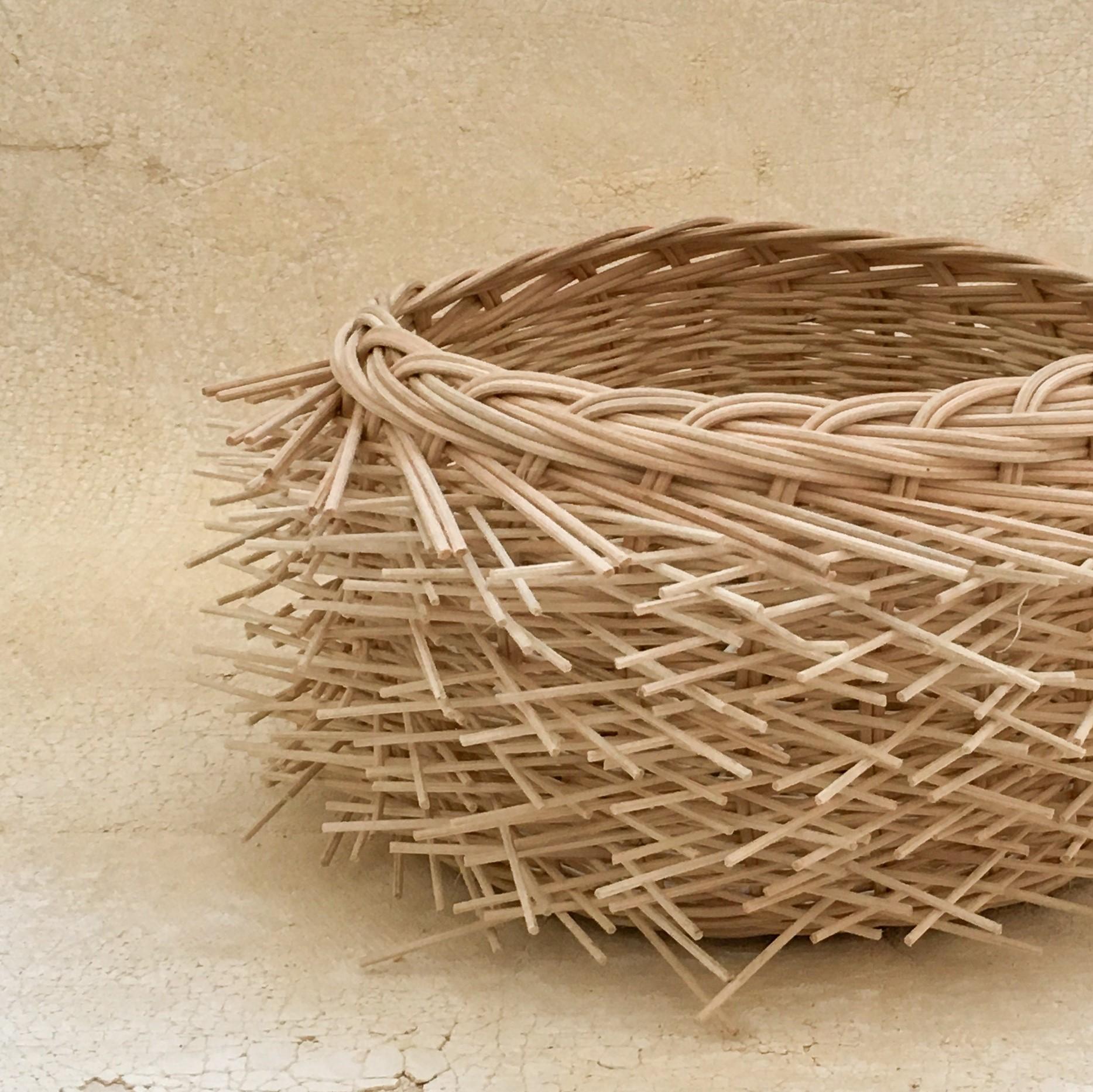 Modern Tortillero Erizo Basket by Onora For Sale