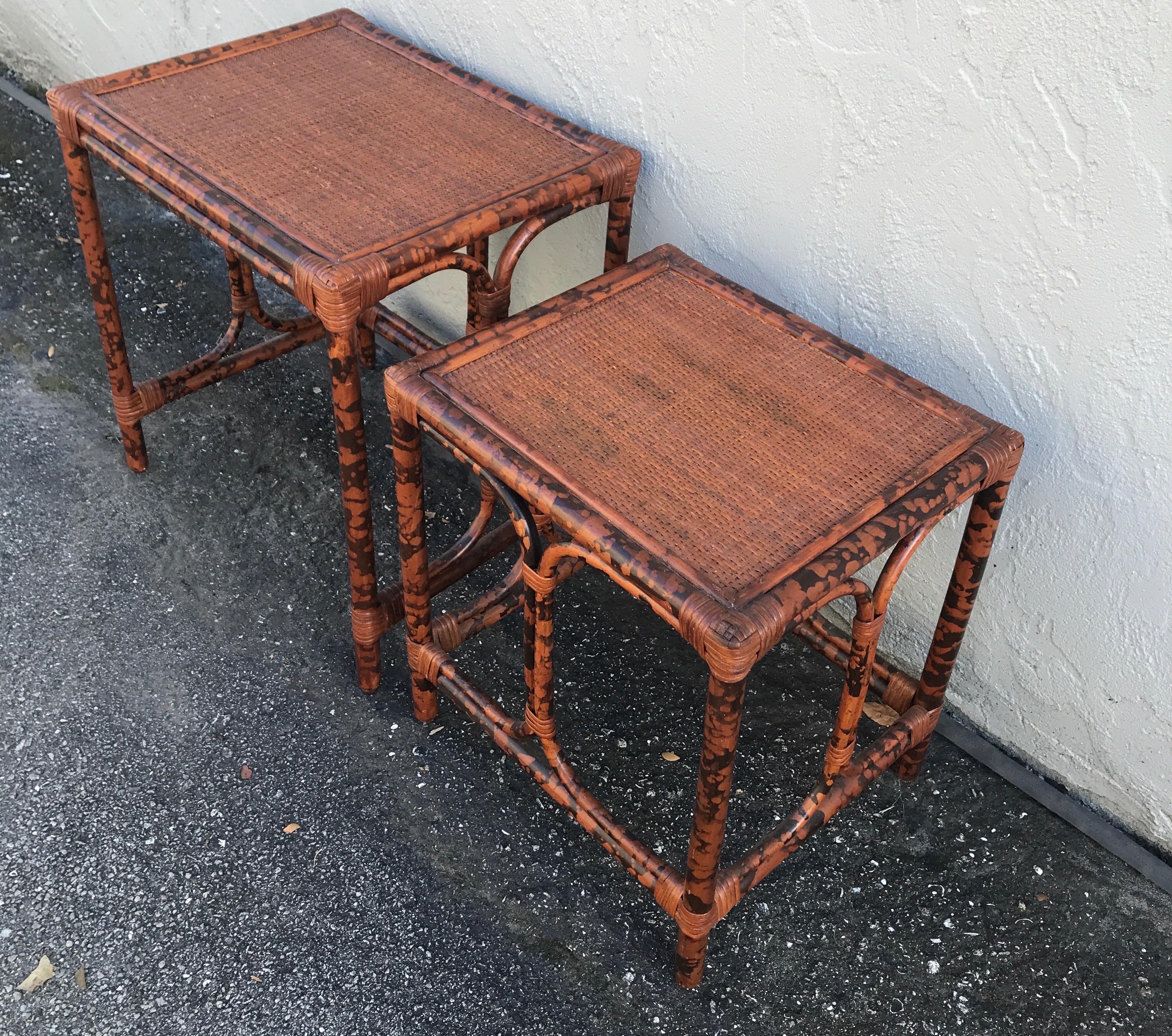 Tortoise Bamboo Stacking Tables 6