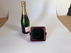 Specchio a doppia faccia tartaruga in lucite  1970  Colore marrone