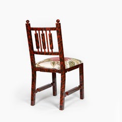 Pondichery Chair in Hand-Painted Tortoise by Laura Gonzalez