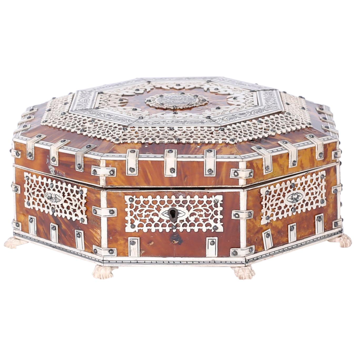 Tortoise Shell and Bone Box