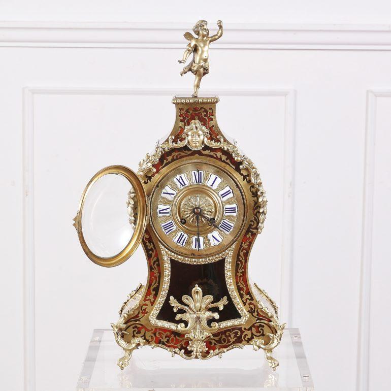 Tortoise Shell-and-Brass Clock 5