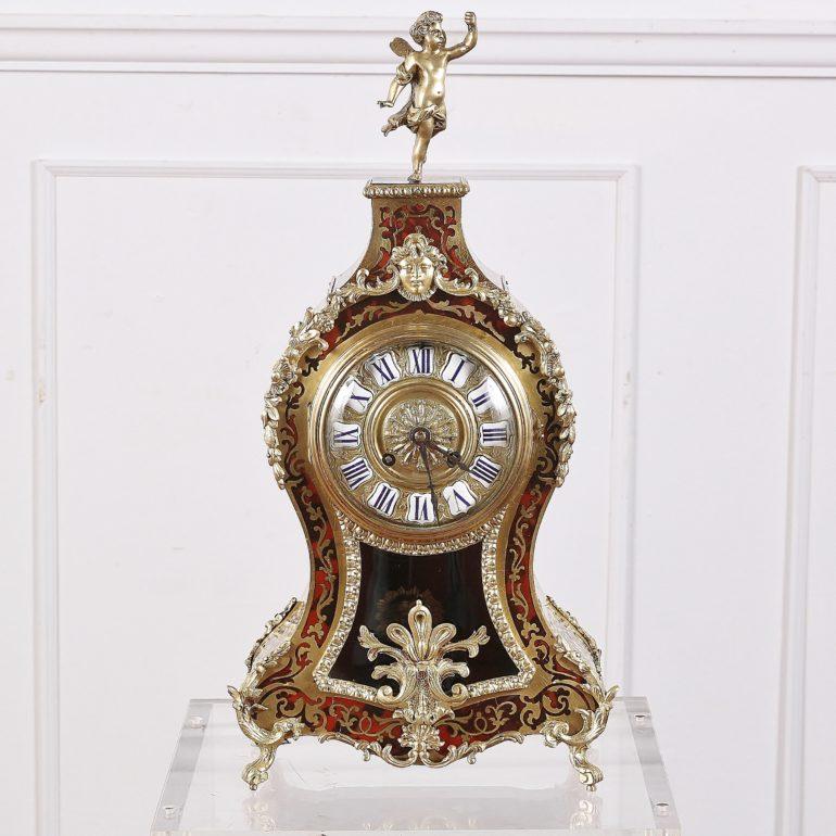 Tortoise Shell-and-Brass Clock 6