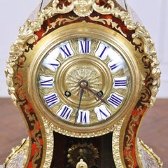 Tortoise Shell-and-Brass Clock