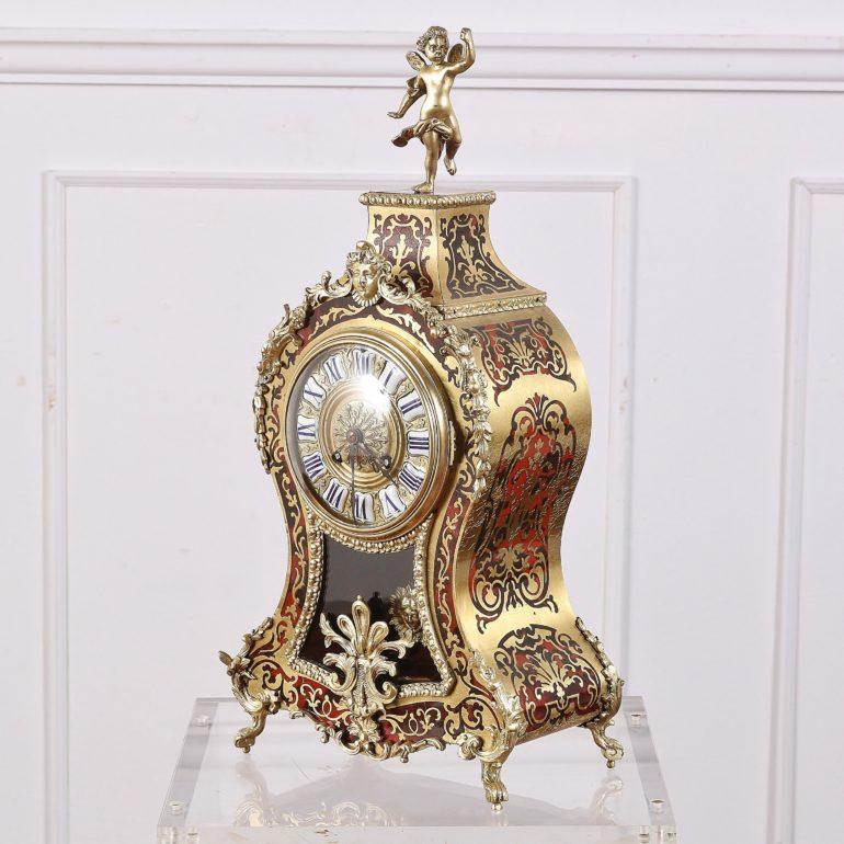 Tortoise Shell-and-Brass Clock 4