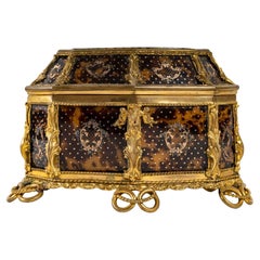 Tortoise Shell and Gilt Bronze Jewellery Box