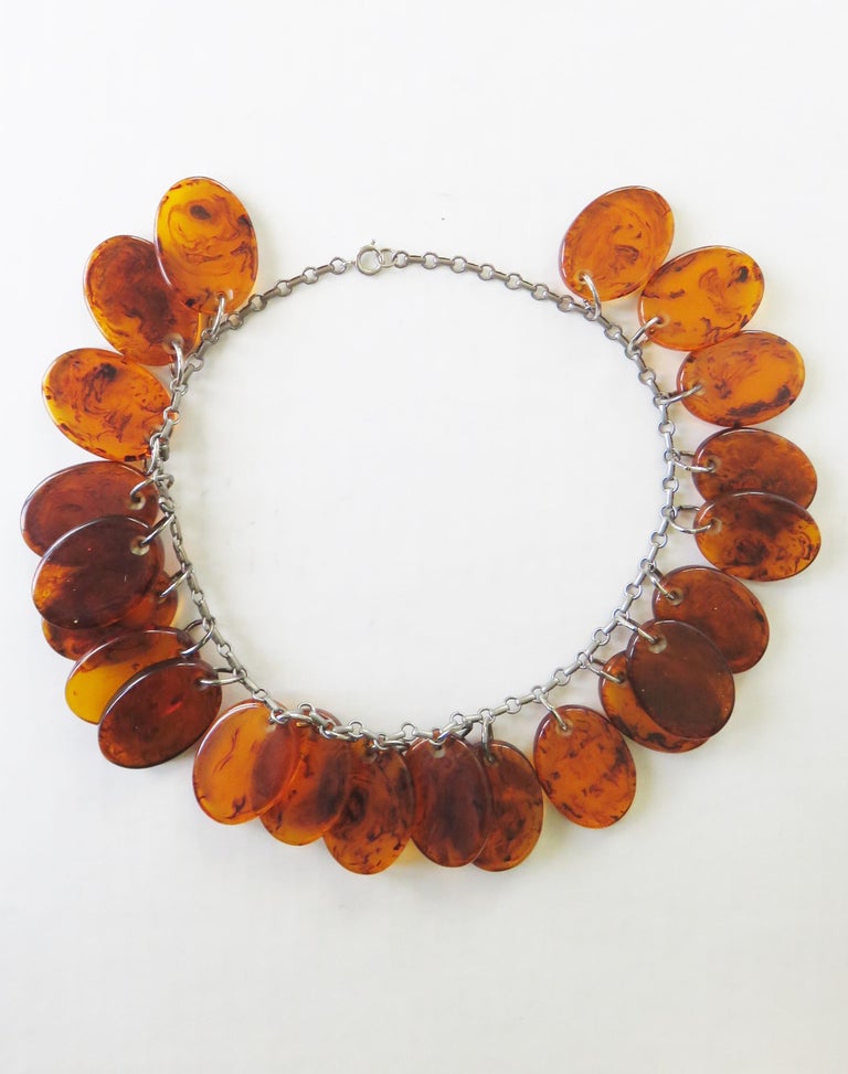 Vintage tortoise shell necklace cheap
