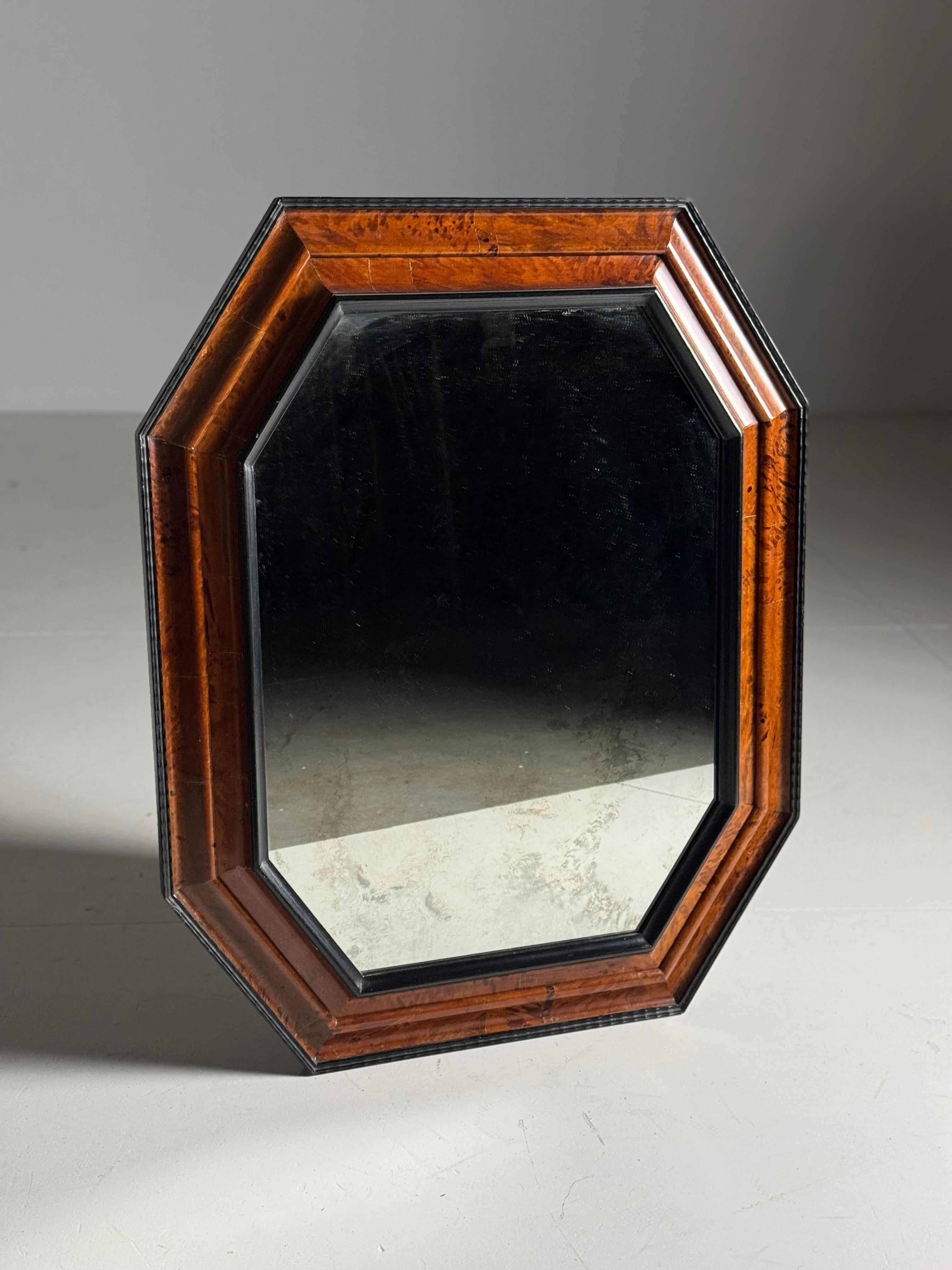 Tortoise shell mirror early 20th century For Sale 8