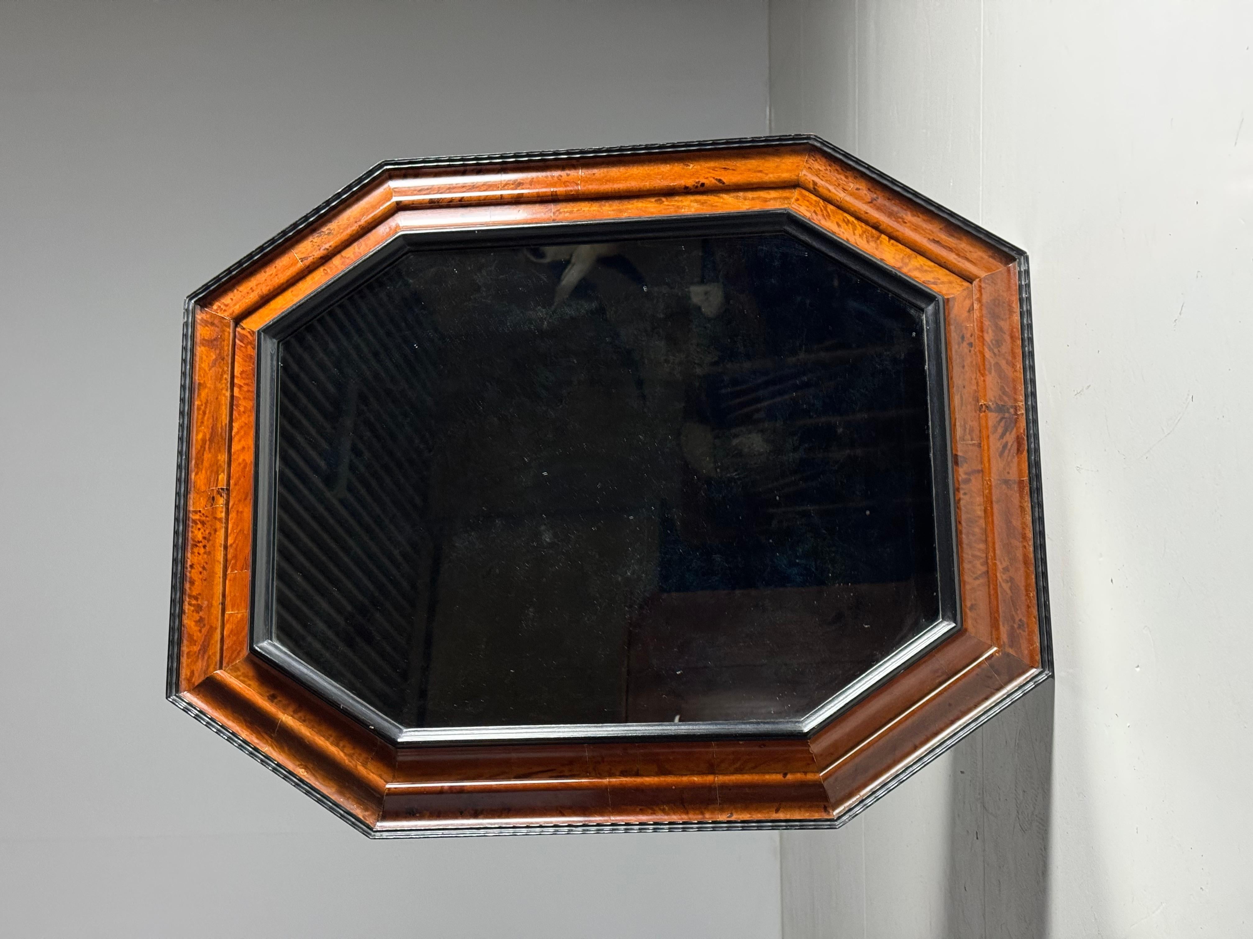 Tortoise shell mirror early 20th century For Sale 9