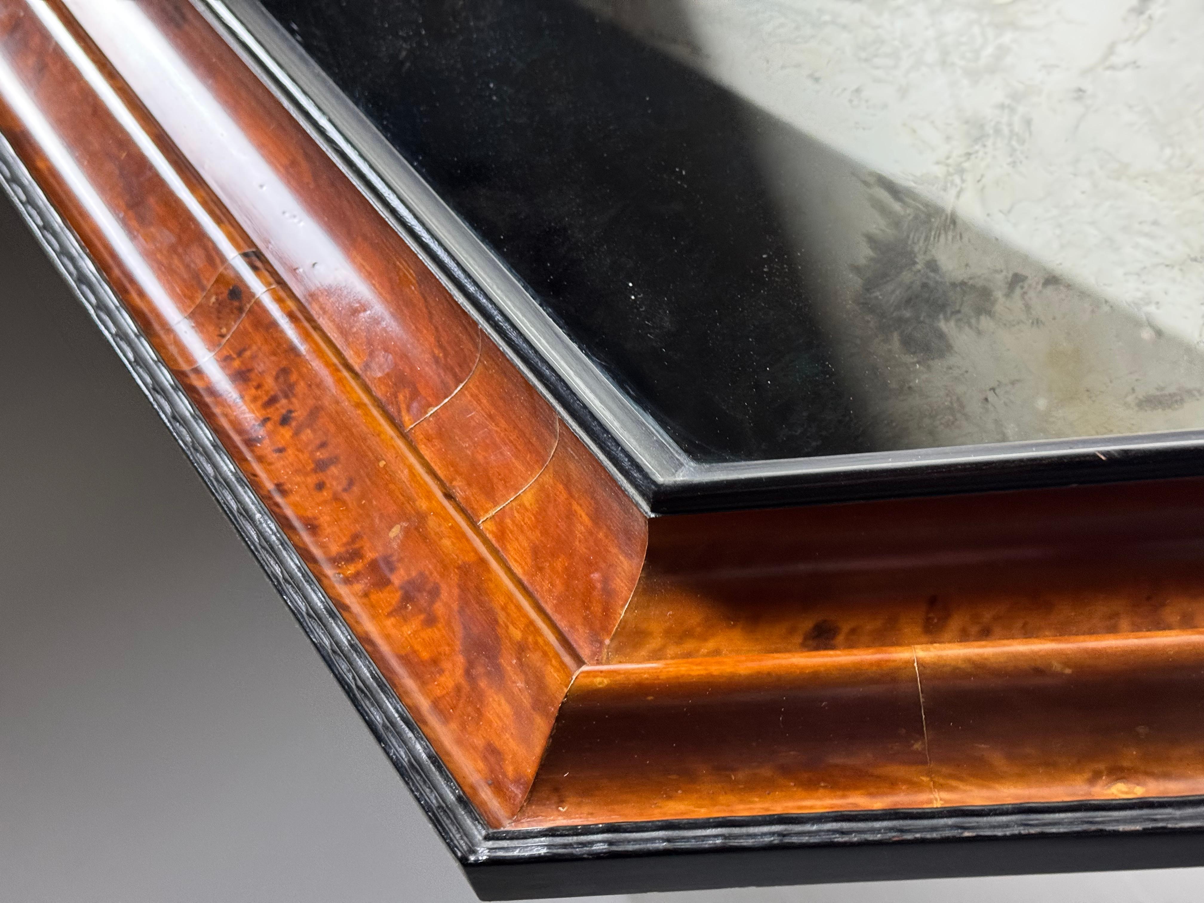 Tortoise shell mirror early 20th century For Sale 12