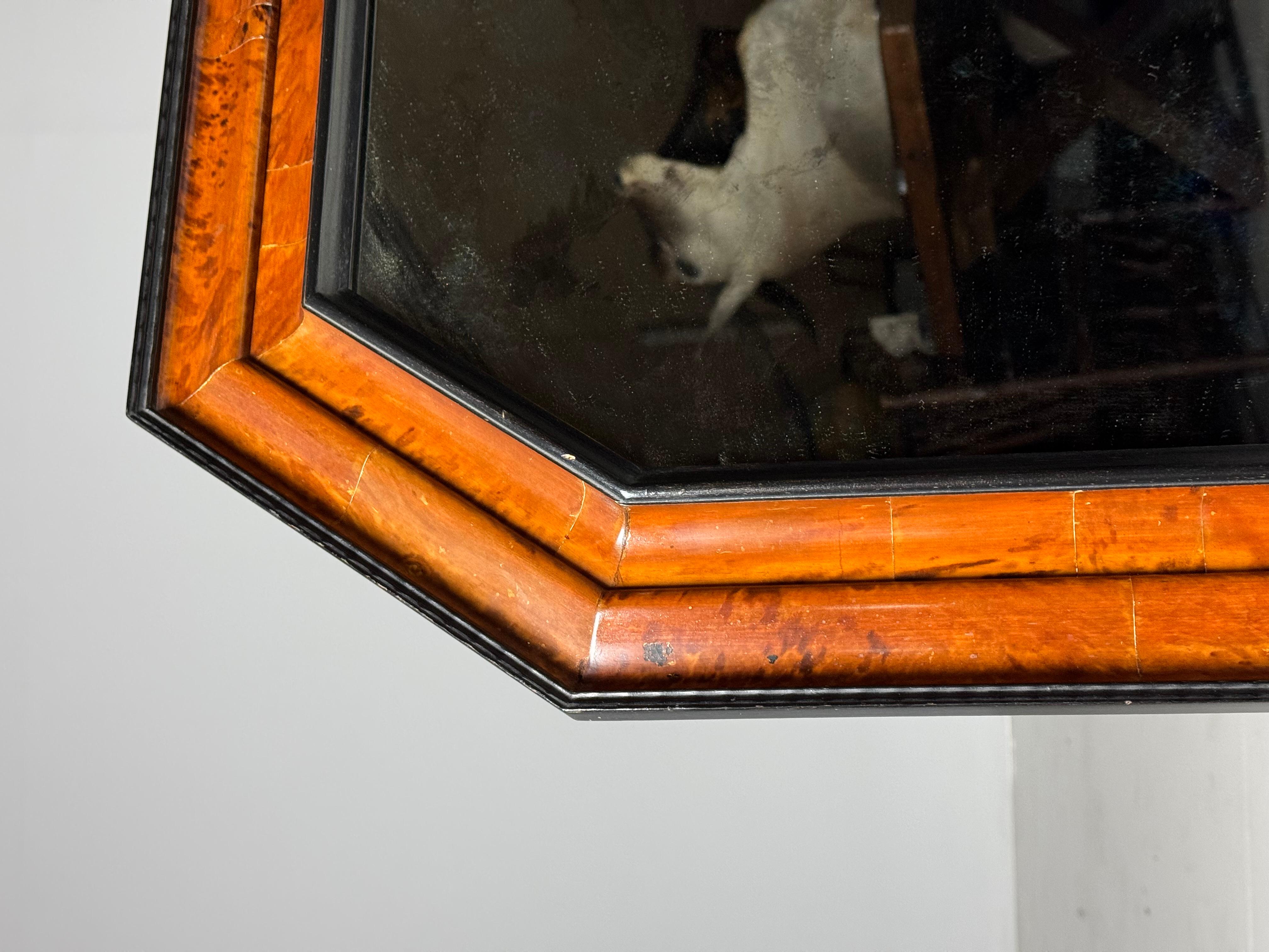 Dutch Tortoise shell mirror early 20th century For Sale