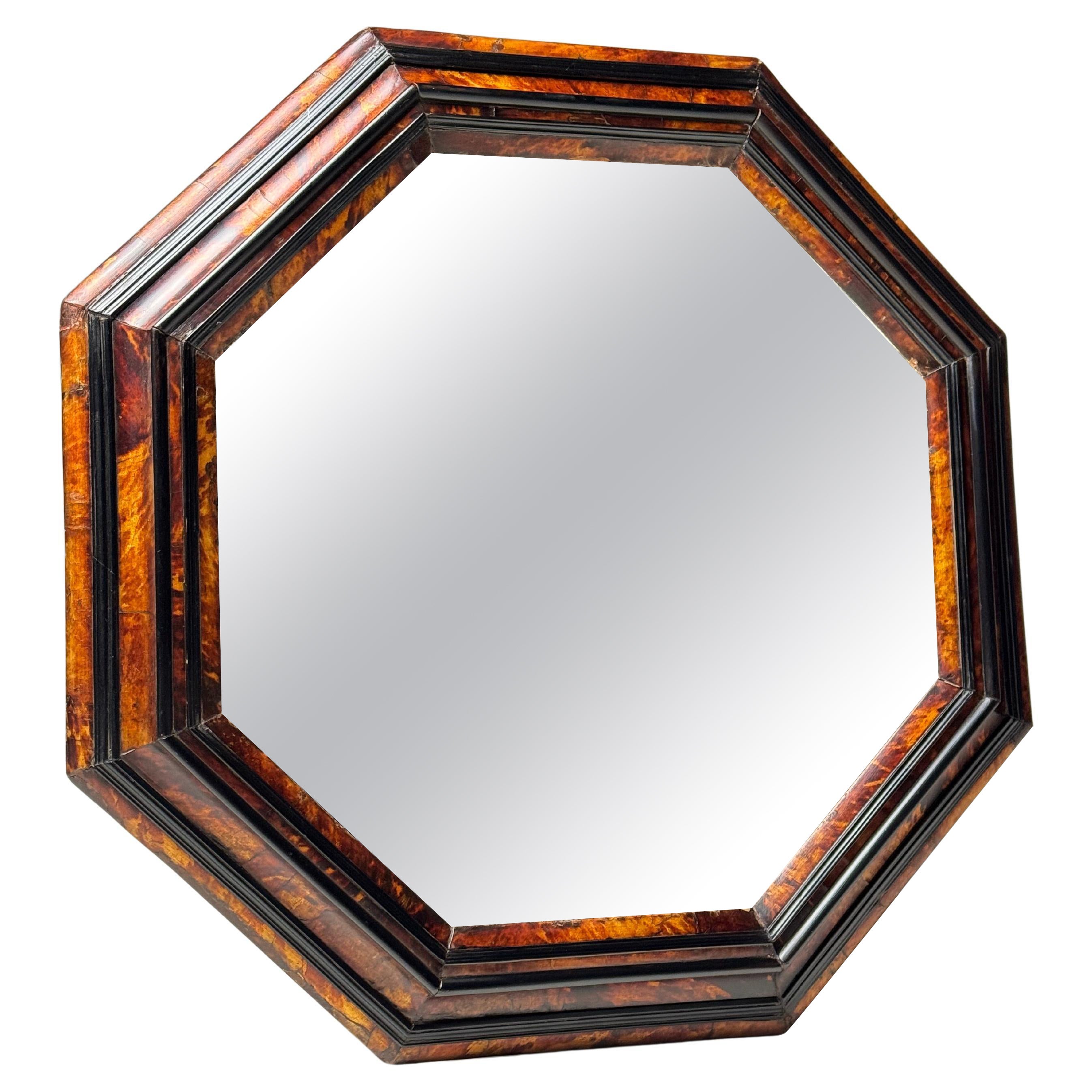 Tortoise shell mirror For Sale