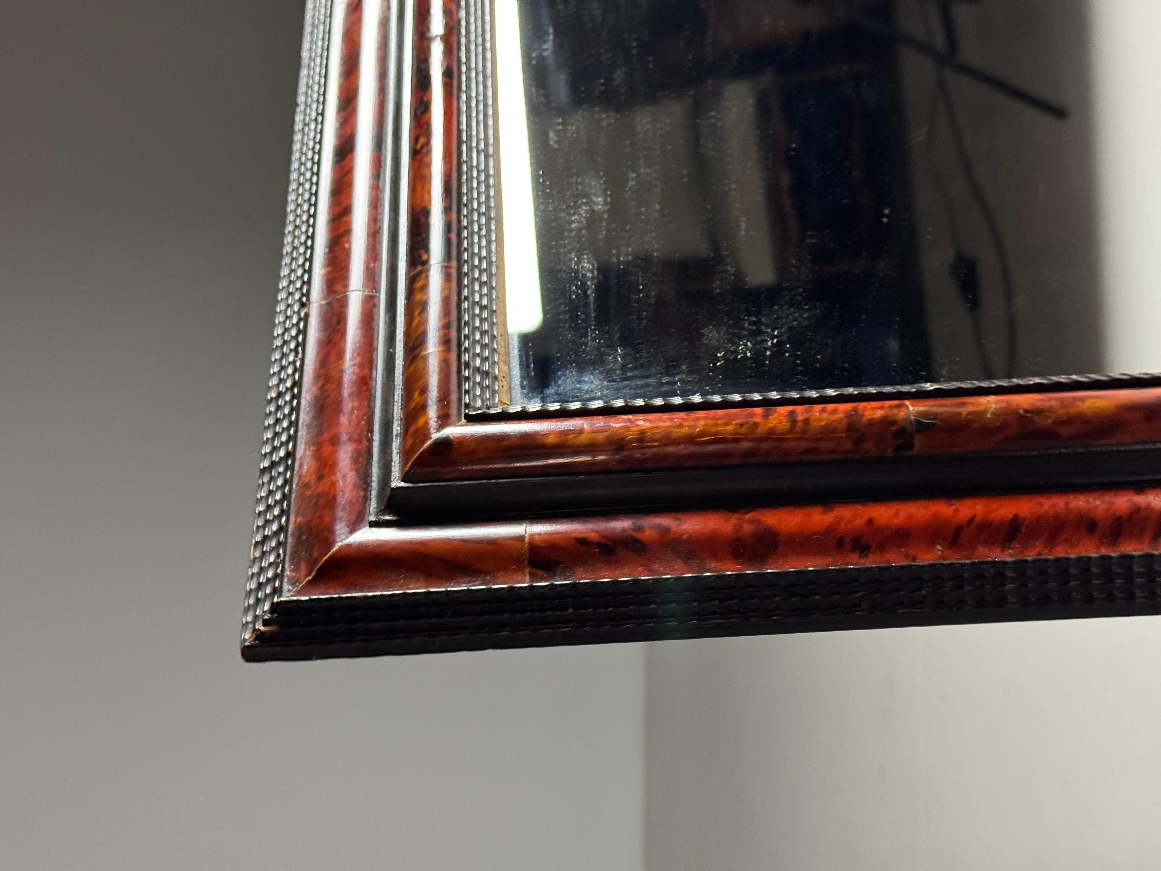 Tortoise Shell mirror ripple frame For Sale 5