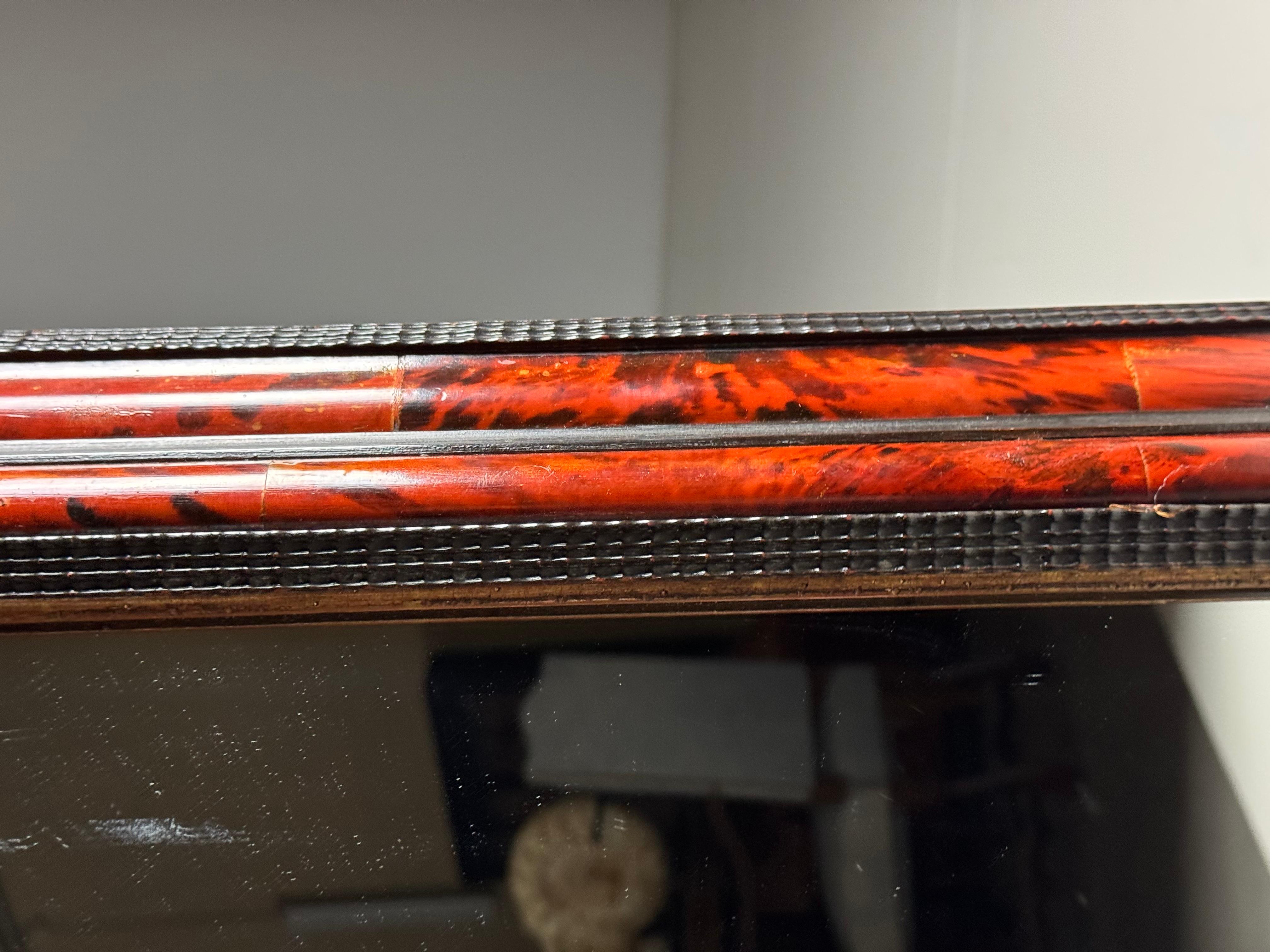 20th Century Tortoise Shell mirror ripple frame For Sale